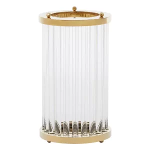 FRANKLIN LARGE GOLD FINISH CANDLE HOLDER